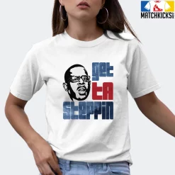 T-Shirt - Nike Dunk High Washed Denim Pack - Sneaker-Matching T-Shirt (GET TA STEPPIN With MARTIN) -Nike Dunk shop online mockupGenerator 1812