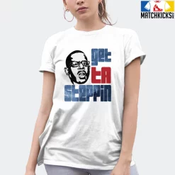 T-Shirt - Nike Dunk High Washed Denim Pack - Sneaker-Matching T-Shirt (GET TA STEPPIN With MARTIN) -Nike Dunk shop online mockupGenerator 1813