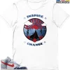 T-Shirt - Nike Dunk High Washed Denim Pack - Sneaker-Matching T-Shirt (Inspire Change) -Nike Dunk shop online mockupGenerator 1816