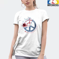 T-Shirt - Nike Dunk High Washed Denim Pack - Sneaker-Matching T-Shirt (Keep A Peace) -Nike Dunk shop online mockupGenerator 1831