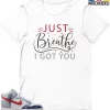 T-Shirt - Nike Dunk High Washed Denim Pack - Sneaker-Matching T-Shirt (Just Breathe) -Nike Dunk shop online mockupGenerator 1834