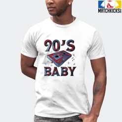 T-Shirt - Nike Dunk High Washed Denim Pack - Sneaker-Matching T-Shirt (90's Baby Cassette) -Nike Dunk shop online mockupGenerator 1855