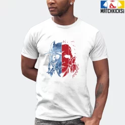 T-Shirt - Nike Dunk High Washed Denim Pack - Sneaker-Matching T-Shirt (Scary Friend Squad) -Nike Dunk shop online mockupGenerator 1873