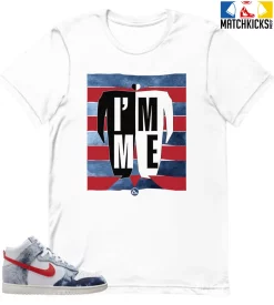 T-Shirt - Nike Dunk High Washed Denim Pack - Sneaker-Matching T-Shirt (I'M ME)