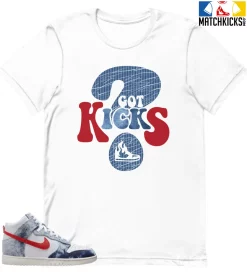 T-Shirt - Nike Dunk High Washed Denim Pack - Sneaker-Matching T-Shirt (GOT KICKS)
