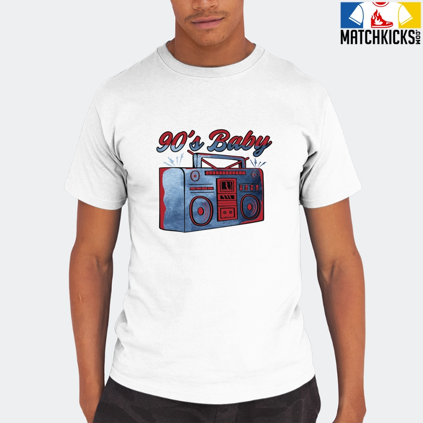 T-Shirt - Nike Dunk High Washed Denim Pack - Sneaker-Matching T-Shirt (90's Baby Radio) 8 T-Shirt - Nike Dunk High Washed Denim Pack - Sneaker-Matching T-Shirt (90's Baby Radio) - Image 6