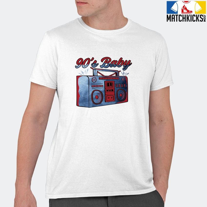 T-Shirt - Nike Dunk High Washed Denim Pack - Sneaker-Matching T-Shirt (90's Baby Radio) 11 T-Shirt - Nike Dunk High Washed Denim Pack - Sneaker-Matching T-Shirt (90's Baby Radio) - Image 9