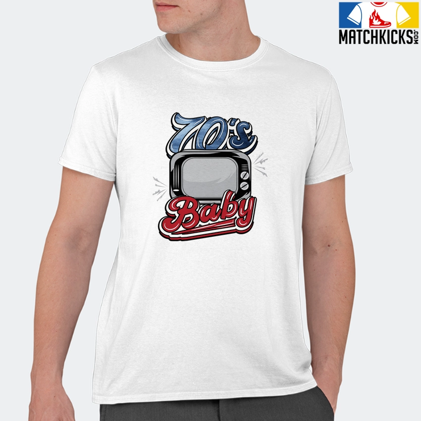 T-Shirt - Nike Dunk High Washed Denim Pack - Sneaker-Matching T-Shirt (70's Baby) 11 T-Shirt - Nike Dunk High Washed Denim Pack - Sneaker-Matching T-Shirt (70's Baby) - Image 9