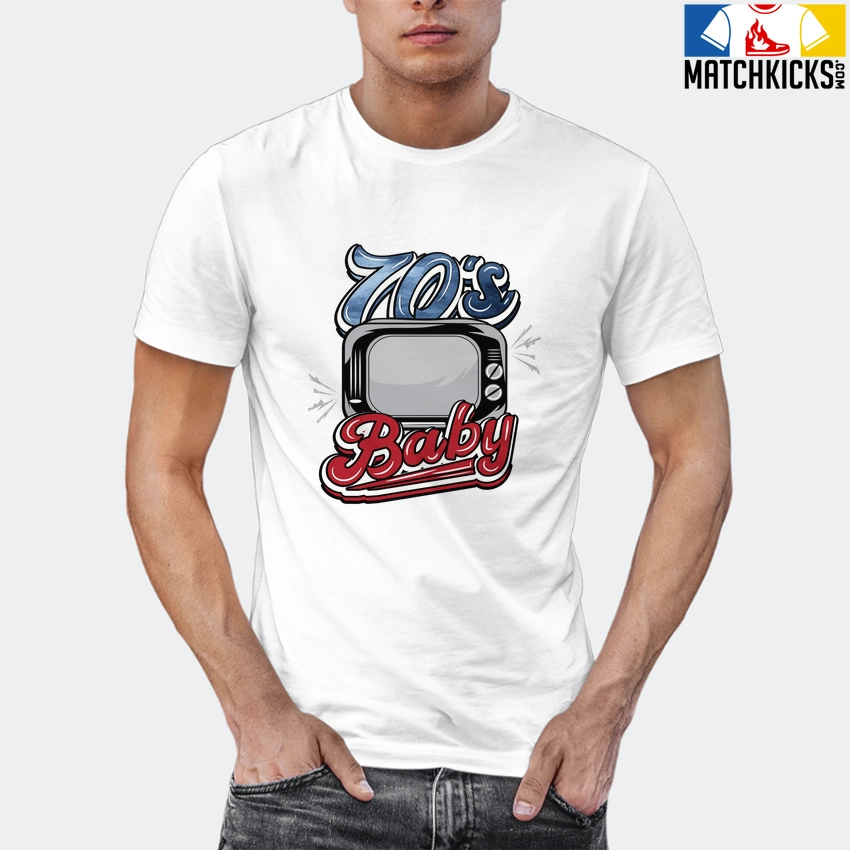 T-Shirt - Nike Dunk High Washed Denim Pack - Sneaker-Matching T-Shirt (70's Baby) 12 T-Shirt - Nike Dunk High Washed Denim Pack - Sneaker-Matching T-Shirt (70's Baby) - Image 10