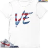T-Shirt - Nike Dunk High Washed Denim Pack - Sneaker-Matching T-Shirt (Rainbow Love Right) -Nike Dunk shop online mockupGenerator 1942