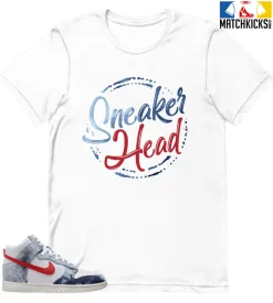 T-Shirt - Nike Dunk High Washed Denim Pack - Sneaker-Matching T-Shirt (Sneaker Head)
