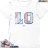 T-Shirt - Nike Dunk High Washed Denim Pack - Sneaker-Matching T-Shirt (Retro Love Left)