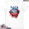 T-Shirt - Nike Dunk High Washed Denim Pack - Sneaker-Matching T-Shirt (Lips Drip) -Nike Dunk shop online mockupGenerator 2041