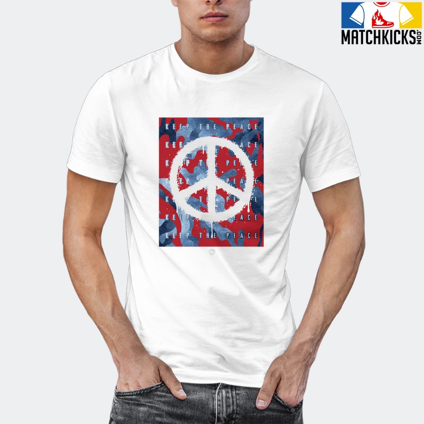 T-Shirt - Nike Dunk High Washed Denim Pack - Sneaker-Matching T-Shirt (Keep The Peace) 12 T-Shirt - Nike Dunk High Washed Denim Pack - Sneaker-Matching T-Shirt (Keep The Peace) - Image 10