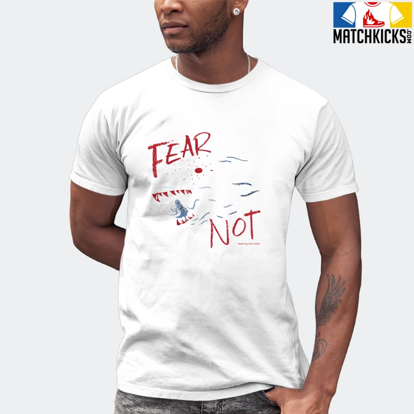 T-Shirt - Nike Dunk High Washed Denim Pack - Sneaker-Matching T-Shirt (FEAR NOT) 7 T-Shirt - Nike Dunk High Washed Denim Pack - Sneaker-Matching T-Shirt (FEAR NOT) - Image 5