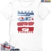 T-Shirt - Nike Dunk High Washed Denim Pack - Sneaker-Matching T-Shirt (Never Forgive) -Nike Dunk shop online mockupGenerator 2132