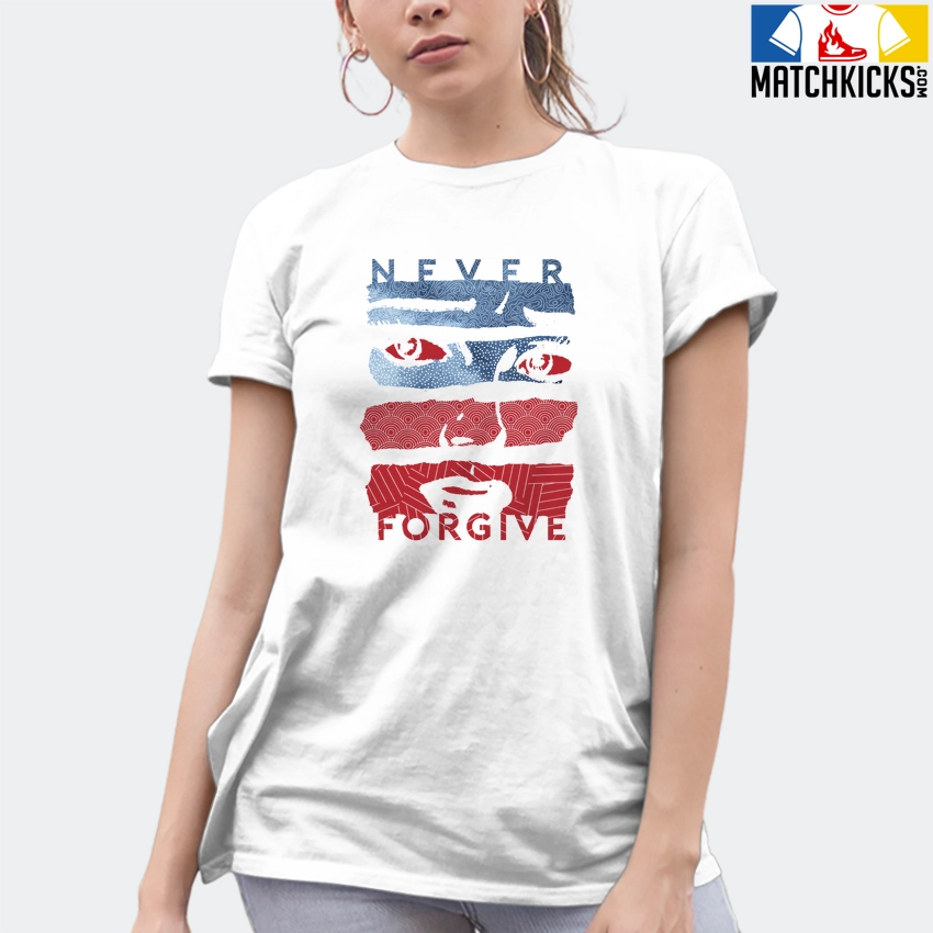 T-Shirt - Nike Dunk High Washed Denim Pack - Sneaker-Matching T-Shirt (Never Forgive) 10 T-Shirt - Nike Dunk High Washed Denim Pack - Sneaker-Matching T-Shirt (Never Forgive) - Image 8