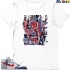 T-Shirt - Nike Dunk High Washed Denim Pack - Sneaker-Matching T-Shirt (Abstract Flower) 2 T-Shirt - Nike Dunk High Washed Denim Pack - Sneaker-Matching T-Shirt (Abstract Flower) -Nike Dunk shop online mockupGenerator 215
