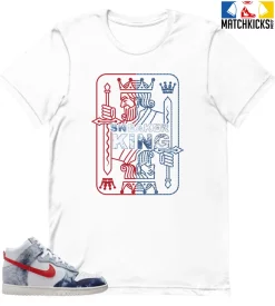 T-Shirt - Nike Dunk High Washed Denim Pack - Sneaker-Matching T-Shirt (Sneaker King)