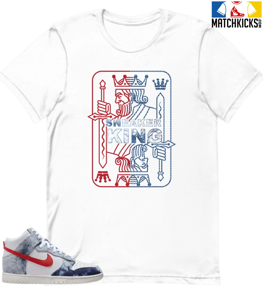 T-Shirt - Nike Dunk High Washed Denim Pack - Sneaker-Matching T-Shirt (Sneaker King) 3 T-Shirt - Nike Dunk High Washed Denim Pack - Sneaker-Matching T-Shirt (Sneaker King)