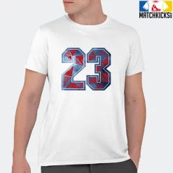 T-Shirt - Nike Dunk High Washed Denim Pack - Sneaker-Matching T-Shirt (23 Number Design 1) -Nike Dunk shop online mockupGenerator 2175