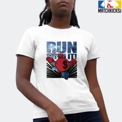 T-Shirt - Nike Dunk High Washed Denim Pack - Sneaker-Matching T-Shirt (RUN WITH IT) -Nike Dunk shop online mockupGenerator 2178