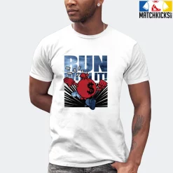 T-Shirt - Nike Dunk High Washed Denim Pack - Sneaker-Matching T-Shirt (RUN WITH IT) -Nike Dunk shop online mockupGenerator 2180