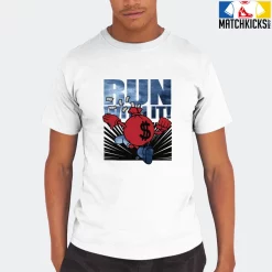 T-Shirt - Nike Dunk High Washed Denim Pack - Sneaker-Matching T-Shirt (RUN WITH IT) -Nike Dunk shop online mockupGenerator 2181