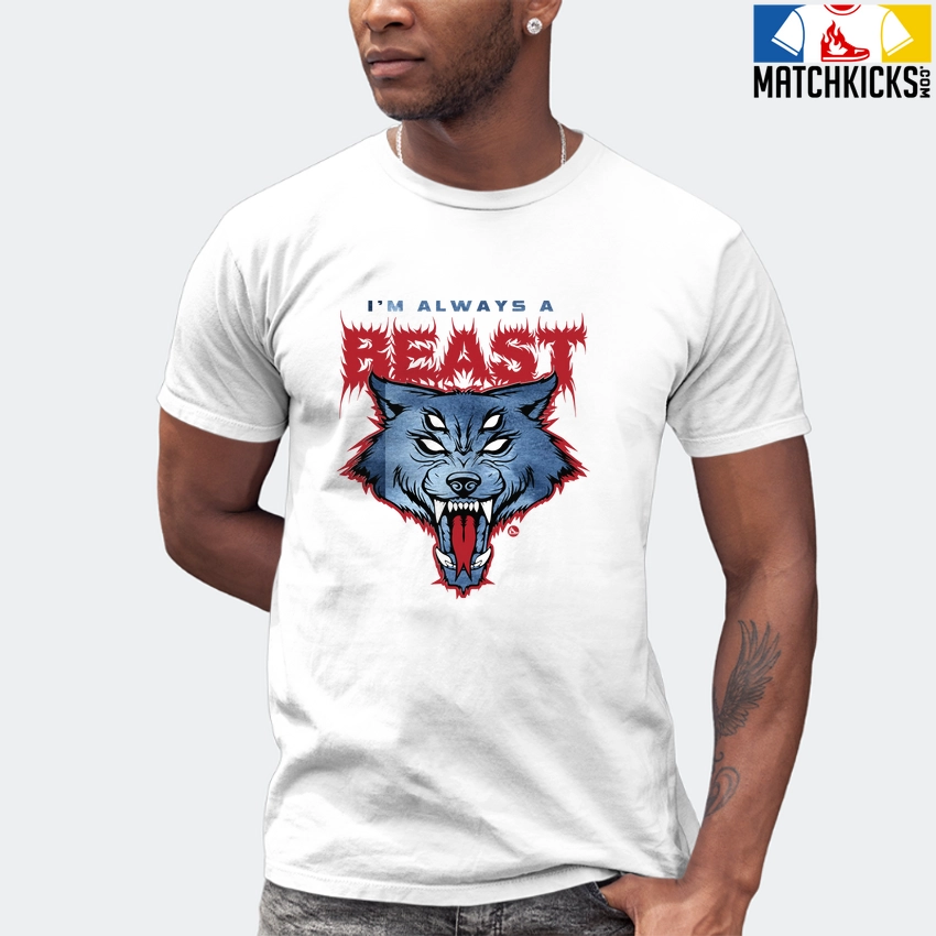 T-Shirt - Nike Dunk High Washed Denim Pack - Sneaker-Matching T-Shirt (Im Always A BEAST) 7 T-Shirt - Nike Dunk High Washed Denim Pack - Sneaker-Matching T-Shirt (Im Always A BEAST) - Image 5