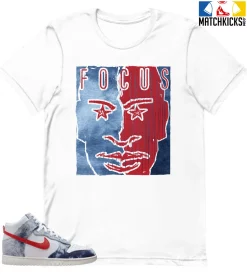 T-Shirt - Nike Dunk High Washed Denim Pack - Sneaker-Matching T-Shirt (FOCUS)
