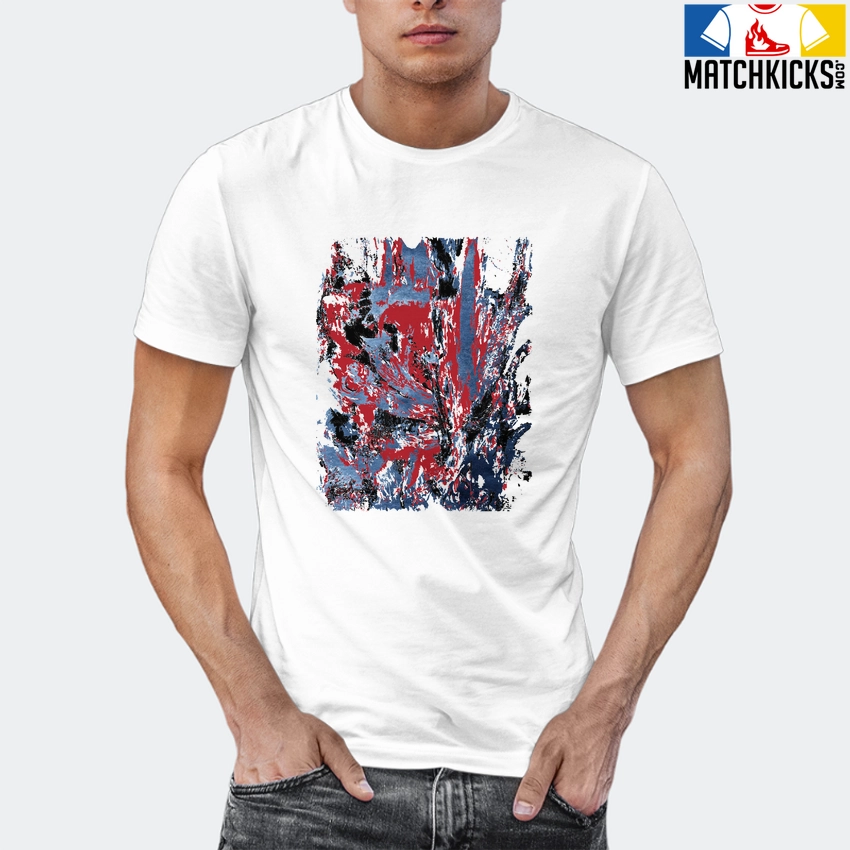 T-Shirt - Nike Dunk High Washed Denim Pack - Sneaker-Matching T-Shirt (Abstract Flower) 12 T-Shirt - Nike Dunk High Washed Denim Pack - Sneaker-Matching T-Shirt (Abstract Flower) - Image 10
