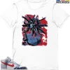 T-Shirt - Nike Dunk High Washed Denim Pack - Sneaker-Matching T-Shirt (SUN Flower Bloom)