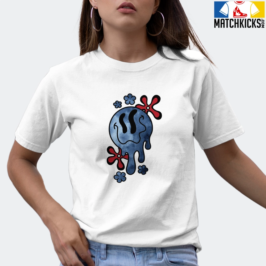 T-Shirt - Nike Dunk High Washed Denim Pack - Sneaker-Matching T-Shirt (Melty Face) 9 T-Shirt - Nike Dunk High Washed Denim Pack - Sneaker-Matching T-Shirt (Melty Face) - Image 7