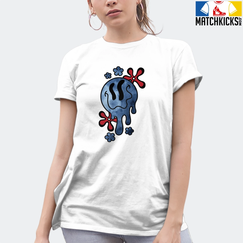 T-Shirt - Nike Dunk High Washed Denim Pack - Sneaker-Matching T-Shirt (Melty Face) 10 T-Shirt - Nike Dunk High Washed Denim Pack - Sneaker-Matching T-Shirt (Melty Face) - Image 8