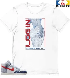 T-Shirt - Nike Dunk High Washed Denim Pack - Sneaker-Matching T-Shirt (LOGIN)