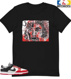 T-Shirt - Nike Dunk Low EMB NBA 75th Anniversary Chicago - Sneaker-Matching T-Shirt (JIMI)