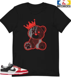 T-Shirt - Nike Dunk Low EMB NBA 75th Anniversary Chicago - Sneaker-Matching T-Shirt (King Ted)