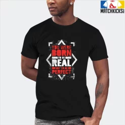 T-Shirt - Nike Dunk Low EMB NBA 75th Anniversary Chicago - Sneaker-Matching T-Shirt (Born To Be REAL) -Nike Dunk shop online mockupGenerator 2345