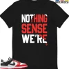 T-Shirt - Nike Dunk Low EMB NBA 75th Anniversary Chicago - Sneaker-Matching T-Shirt (Makes Sense Heart Left)
