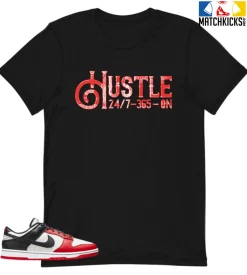 T-Shirt - Nike Dunk Low EMB NBA 75th Anniversary Chicago - Sneaker-Matching T-Shirt (Hustle 247)