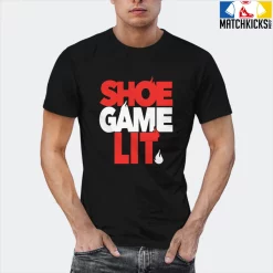 T-Shirt - Nike Dunk Low EMB NBA 75th Anniversary Chicago - Sneaker-Matching T-Shirt (Shoe Game Lit) -Nike Dunk shop online mockupGenerator 2476