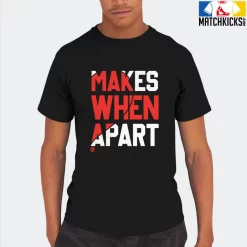 T-Shirt - Nike Dunk Low EMB NBA 75th Anniversary Chicago - Sneaker-Matching T-Shirt (Makes Sense Heart Right) -Nike Dunk shop online mockupGenerator 2490