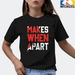 T-Shirt - Nike Dunk Low EMB NBA 75th Anniversary Chicago - Sneaker-Matching T-Shirt (Makes Sense Heart Right) -Nike Dunk shop online mockupGenerator 2491