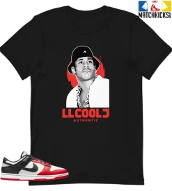T-Shirt - Nike Dunk Low EMB NBA 75th Anniversary Chicago - Sneaker-Matching T-Shirt (LL COOL J)