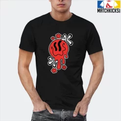 T-Shirt - Nike Dunk Low EMB NBA 75th Anniversary Chicago - Sneaker-Matching T-Shirt (Melty Face) -Nike Dunk shop online mockupGenerator 2512