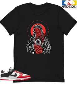 T-Shirt - Nike Dunk Low EMB NBA 75th Anniversary Chicago - Sneaker-Matching T-Shirt (Just Watch)
