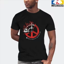 T-Shirt - Nike Dunk Low EMB NBA 75th Anniversary Chicago - Sneaker-Matching T-Shirt (Keep A Peace) -Nike Dunk shop online mockupGenerator 2534