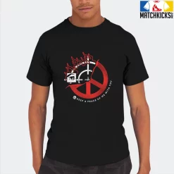 T-Shirt - Nike Dunk Low EMB NBA 75th Anniversary Chicago - Sneaker-Matching T-Shirt (Keep A Peace) -Nike Dunk shop online mockupGenerator 2535