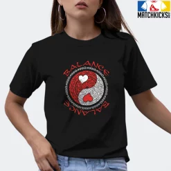 T-Shirt - Nike Dunk Low EMB NBA 75th Anniversary Chicago - Sneaker-Matching T-Shirt (YIN YANG BALANCE) -Nike Dunk shop online mockupGenerator 2545