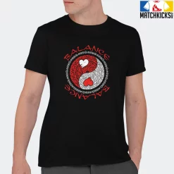 T-Shirt - Nike Dunk Low EMB NBA 75th Anniversary Chicago - Sneaker-Matching T-Shirt (YIN YANG BALANCE) -Nike Dunk shop online mockupGenerator 2547